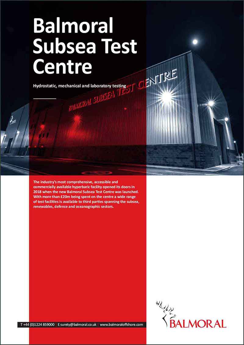BALMORAL SUBSEA TEST CENTRE BROCHURE